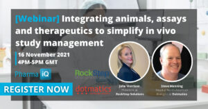 Dotmatics webinar announcement with Julie Morris